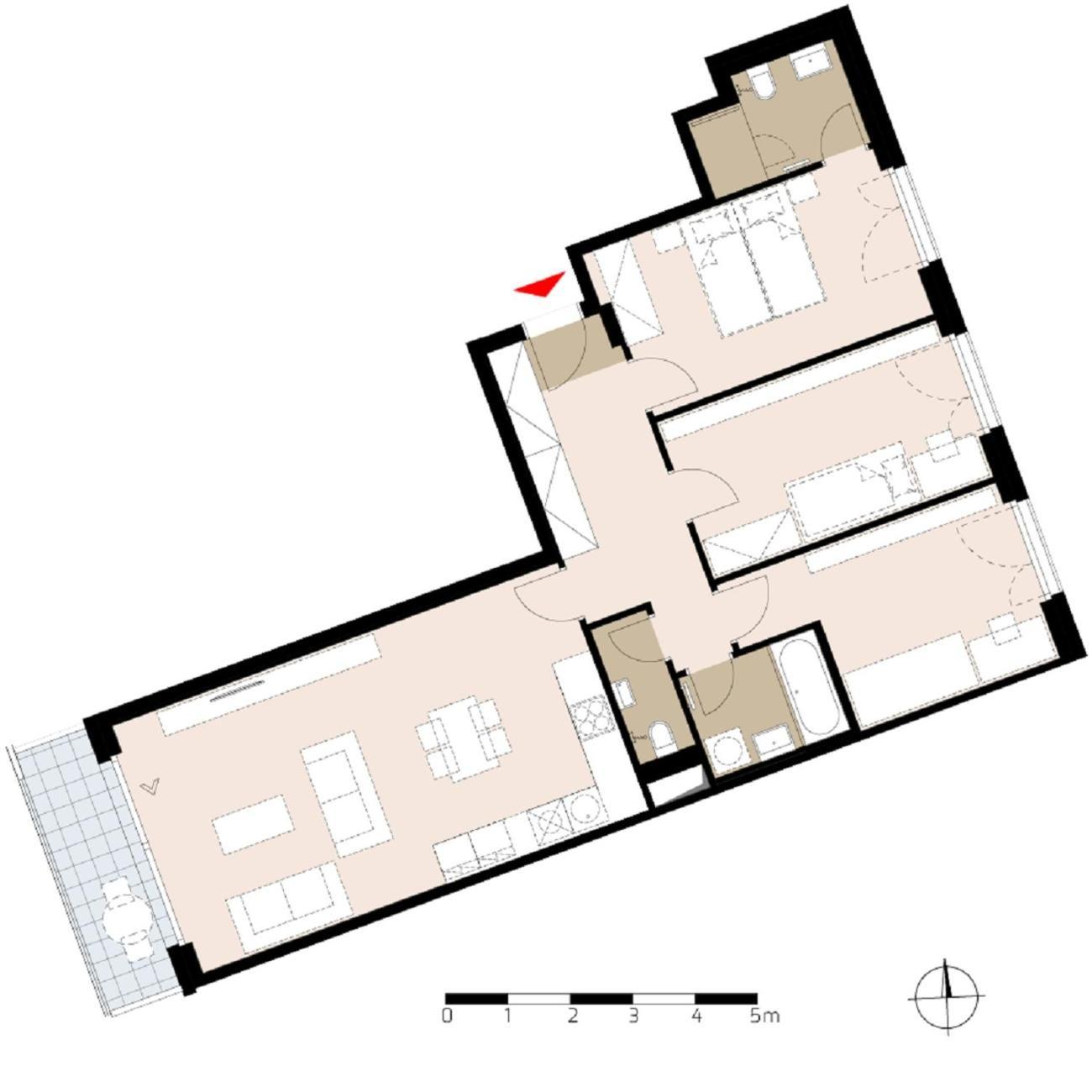 Apartment 4 Room, 2 Bath, Parking プラハ エクステリア 写真